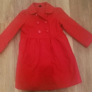 Little girls peacoat